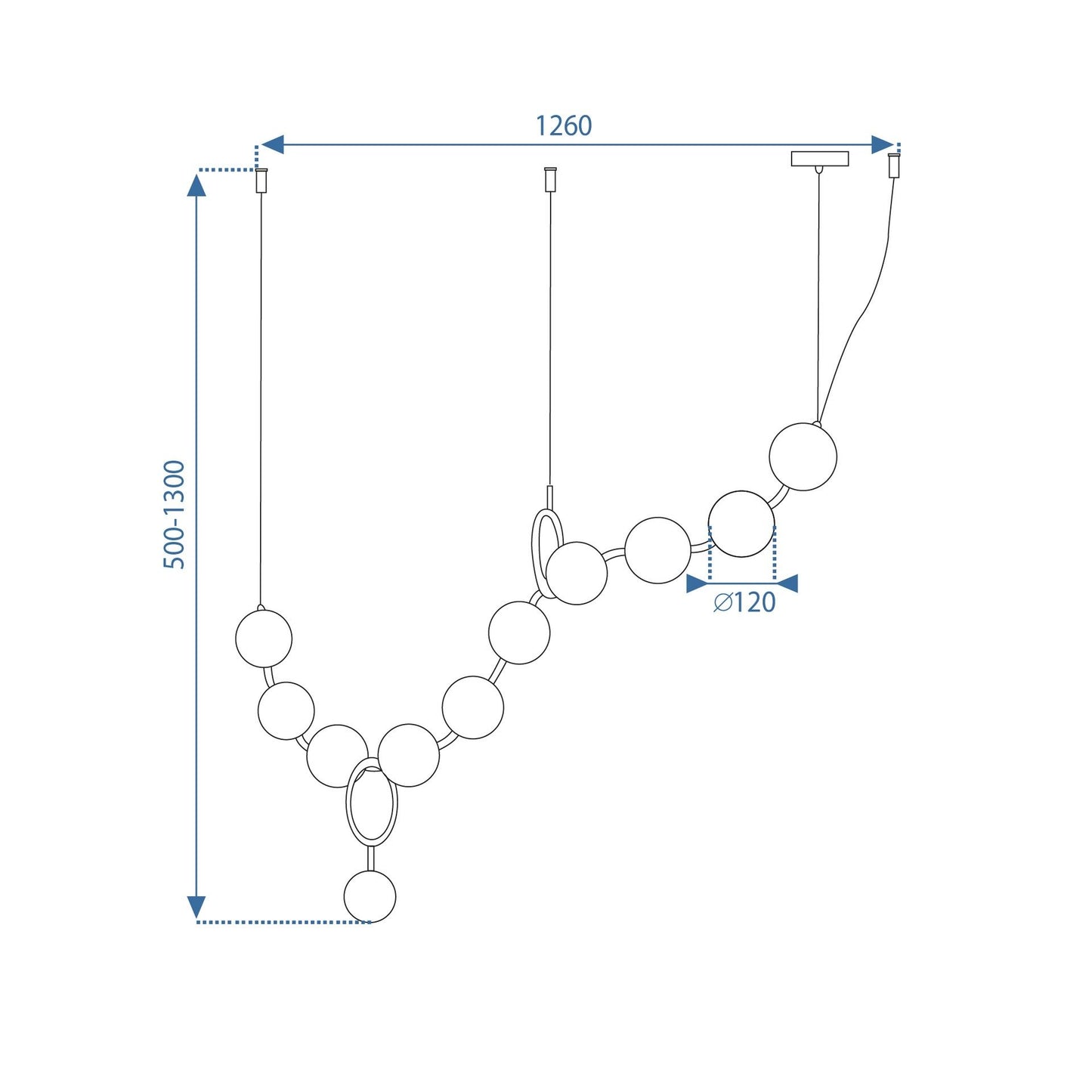 Lampă de tavan LED APP1444-10CP GOLD 10