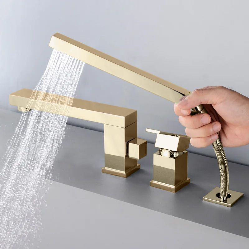 Baterie pentru cada Rea Glen Auriu Gold trei piese 3