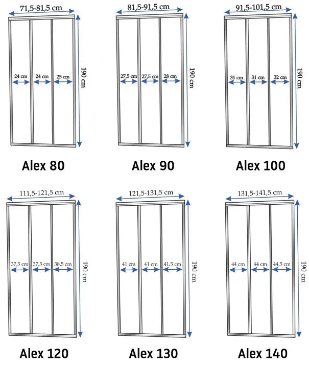 Usa pentru dus Rea Alex 80 6