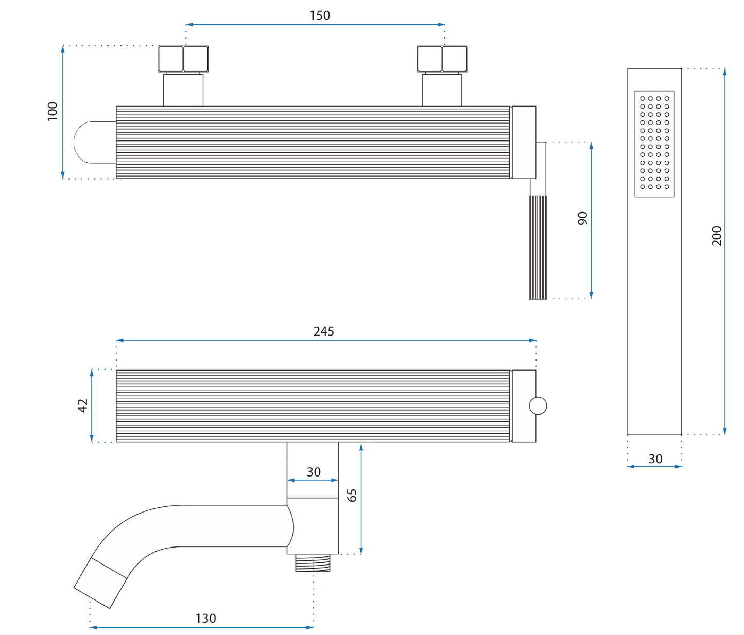 Baterie pentru cadă REA Argon Gold 6