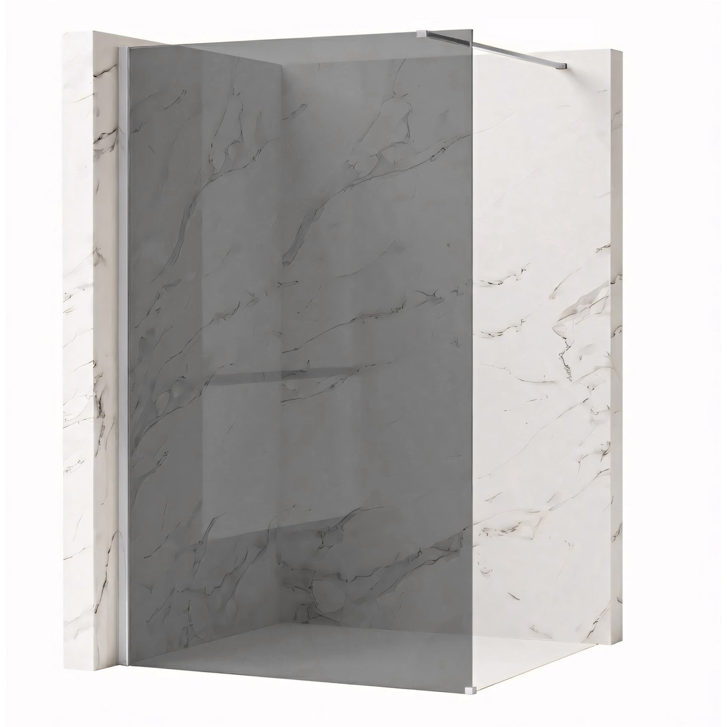 Paravan de dus Rea Flexi Grey / Chrome 130 10
