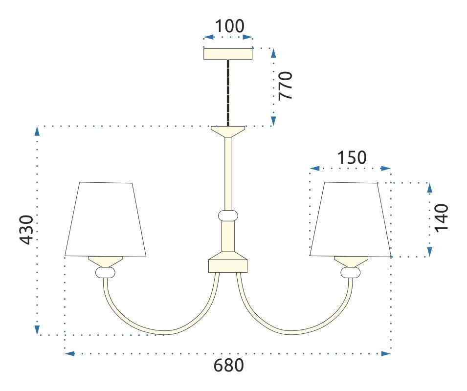 Lampă suspendată Cristal APP1014-5CP 8