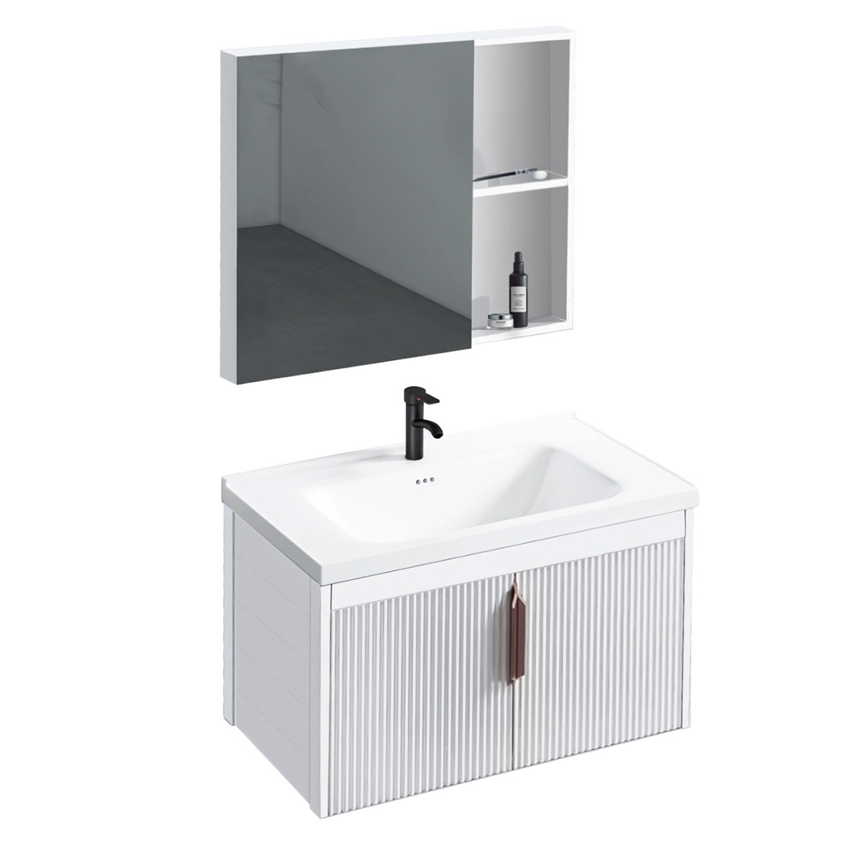 Set Mobilier De Baie Cu Lavoar Astor 60cm White 6