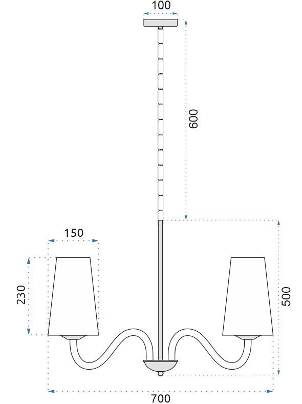 Lampă suspendată Vintage APP753-6 6