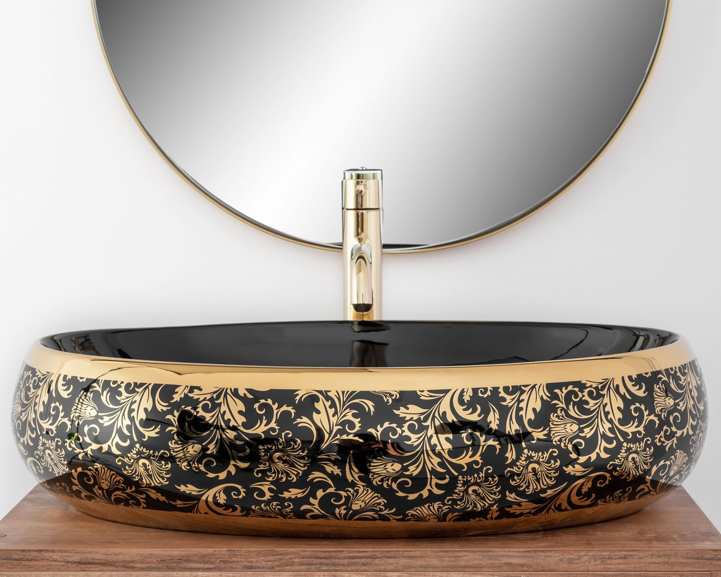 Lavoar pe blat Rea Meryl Black / Gold 2