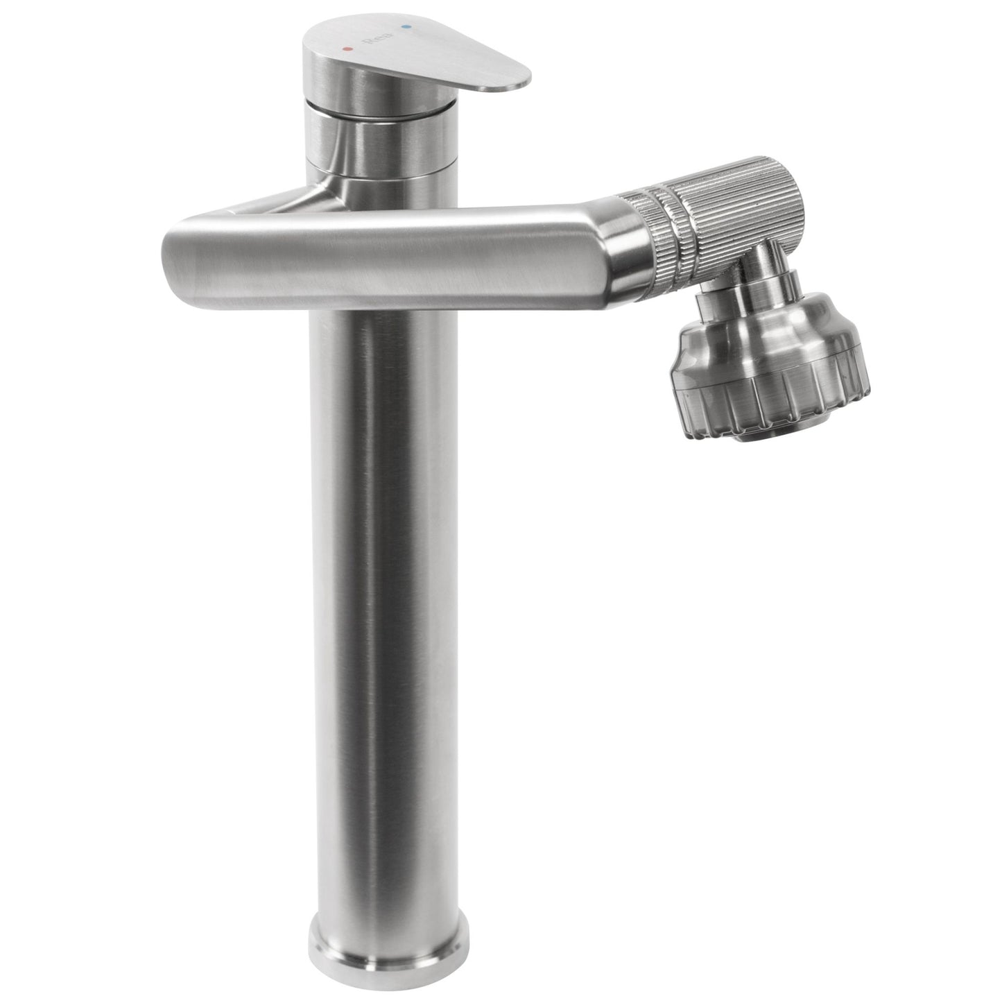 Baterie pentru baie Rea PACO Nickel Brush INOX High 5