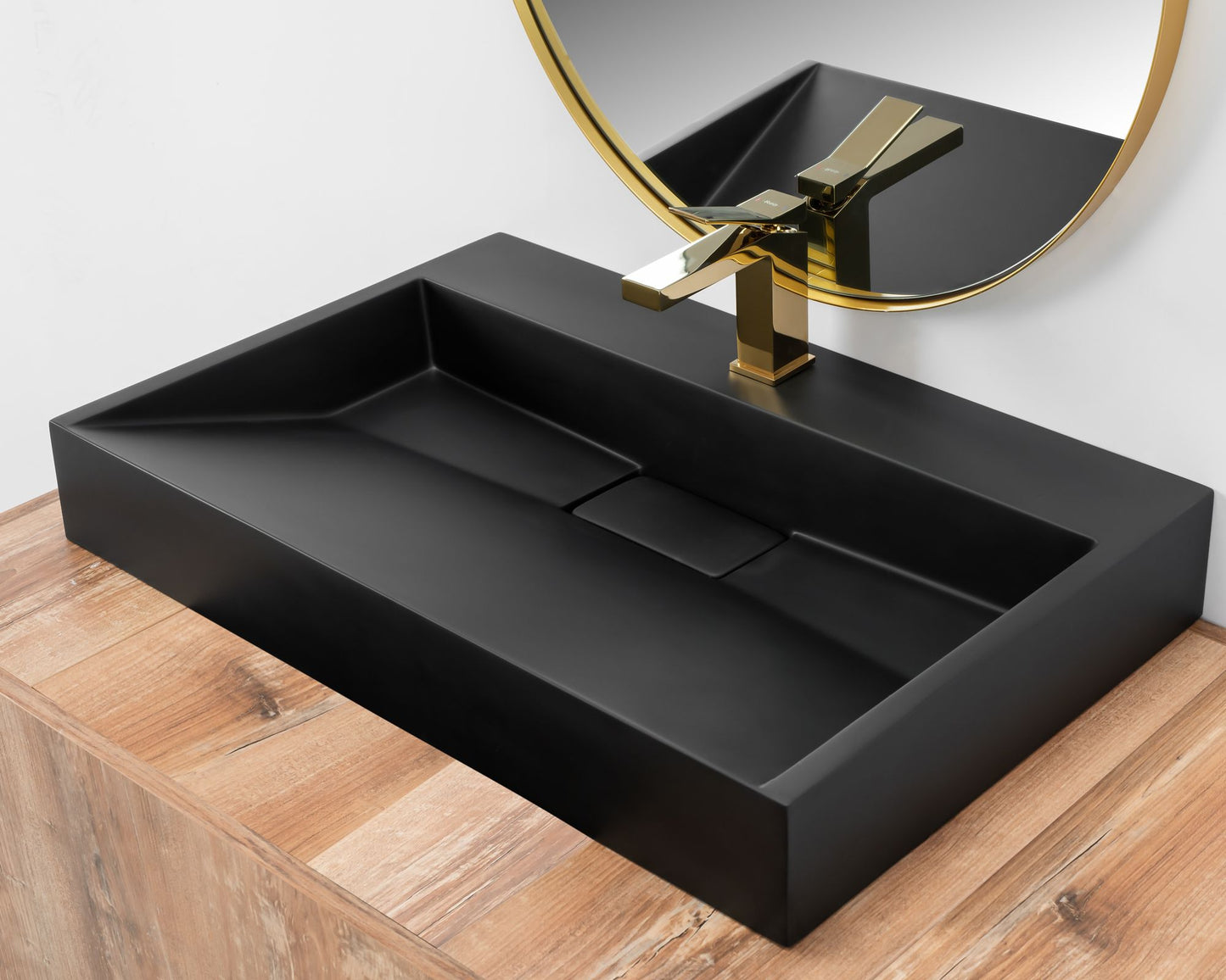 Lavoar din conglomerat GOYA Negru MAT 70CM 3