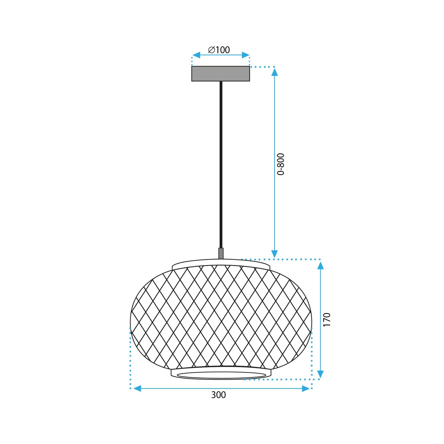 Lampă suspendată APP1247-1CP 8