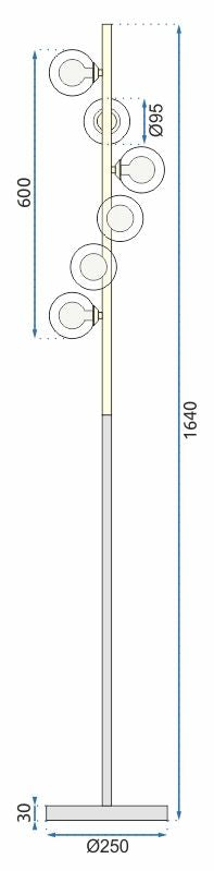 Lampa APP917-6F 8