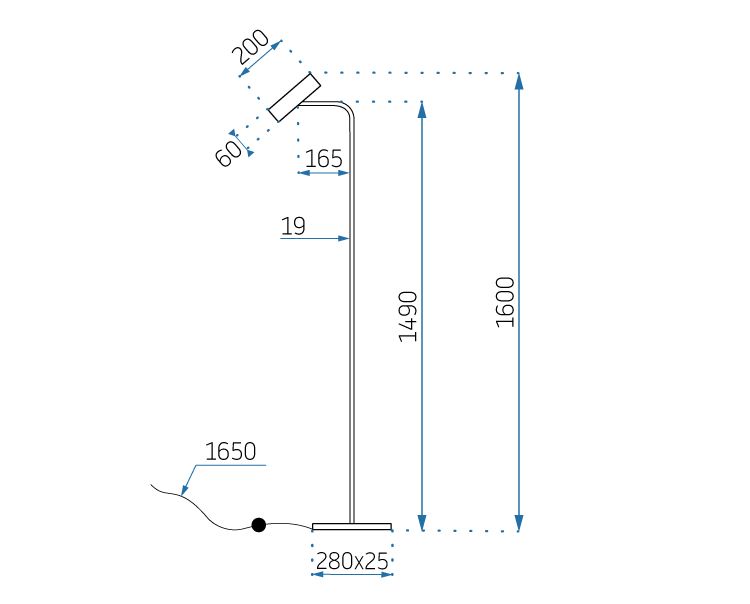 Lampa APP965-1F BLACK 6