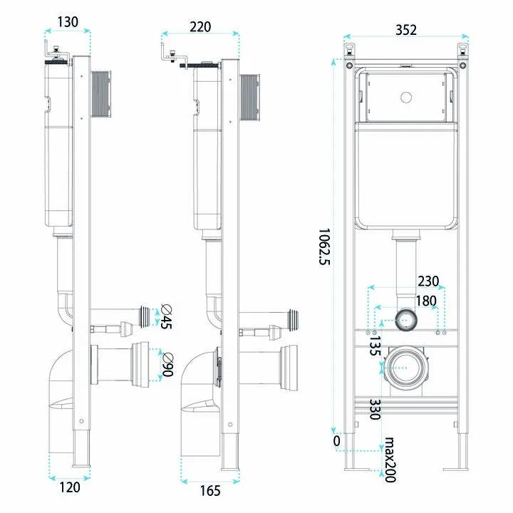 Cadru WC Încastrat Slim 024N 9