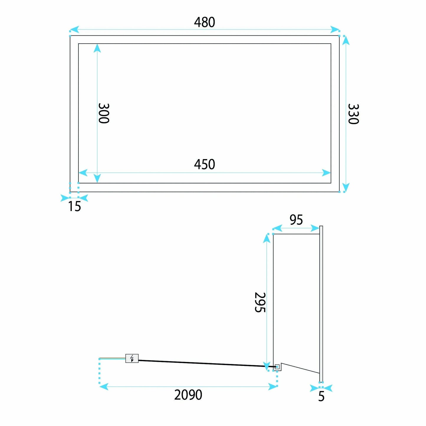 RAFT BAIE INCASTRAT PERETE LED 30x45 Titan 9