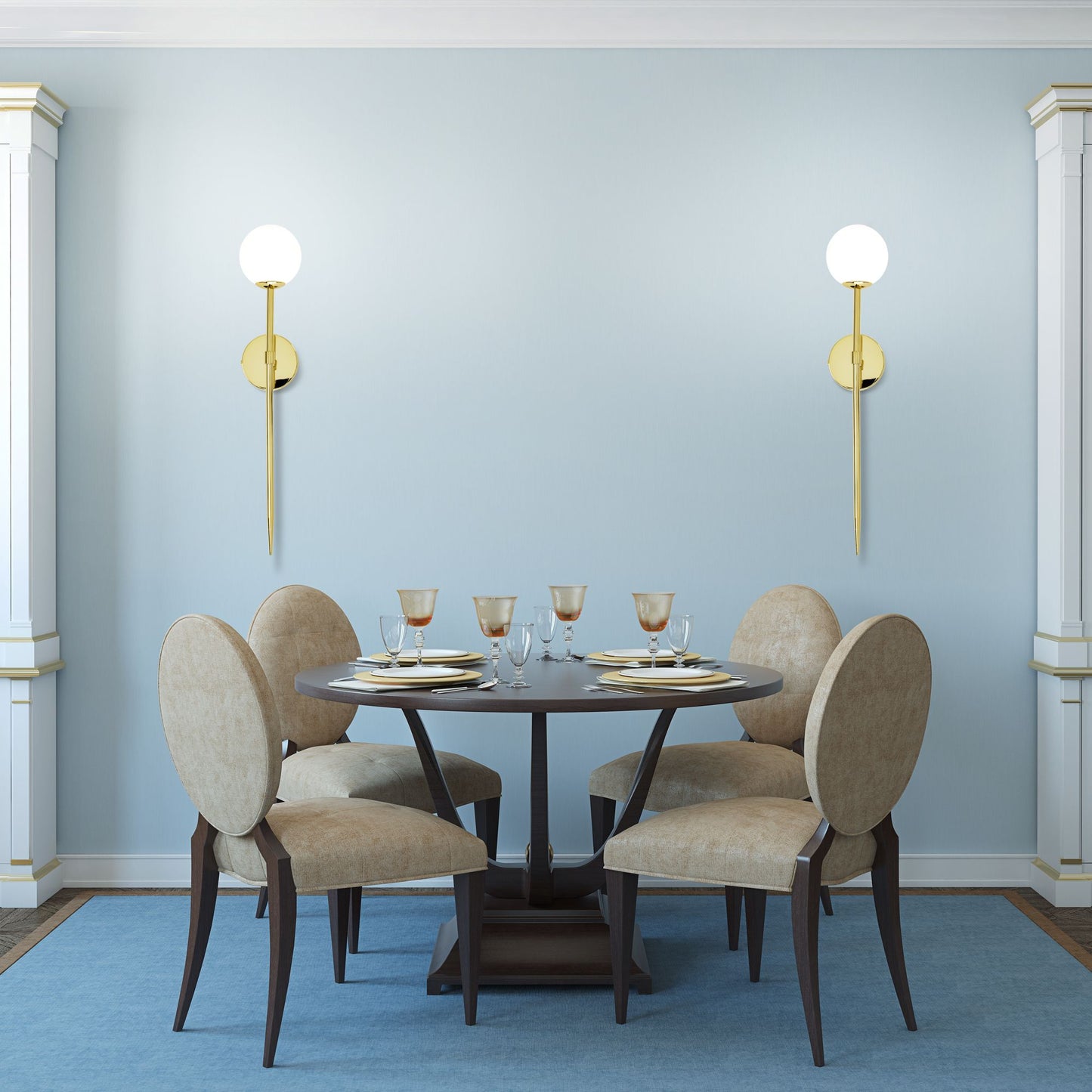 Lampă de perete GOLD MODERN 52cm APP578-1W 5