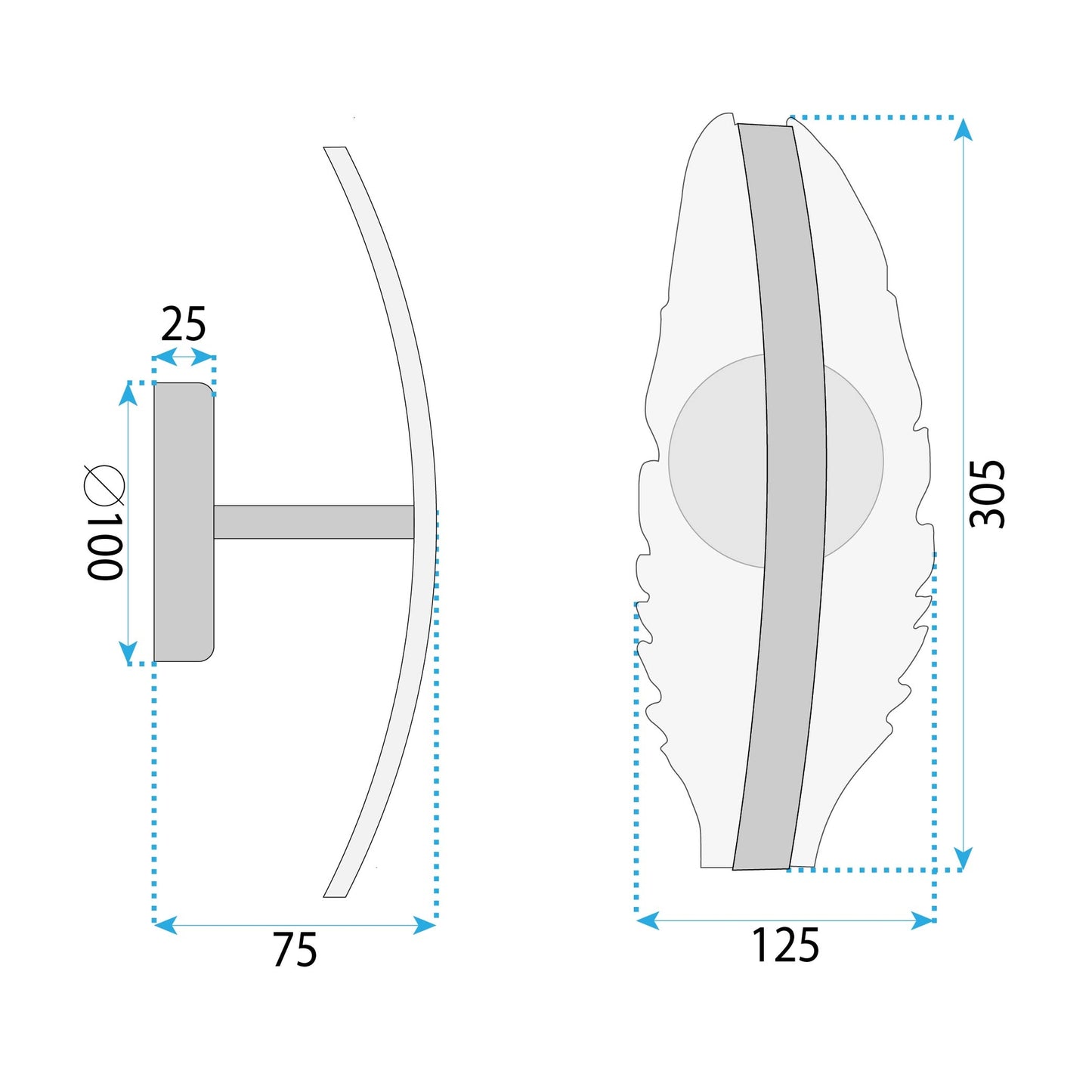 Lampa De Perete Led G140-w Gold 7