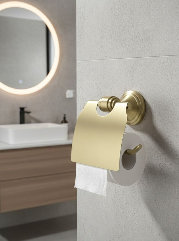 Suport Hârtie Igienică 16101 Aristo Brushed Gold 5