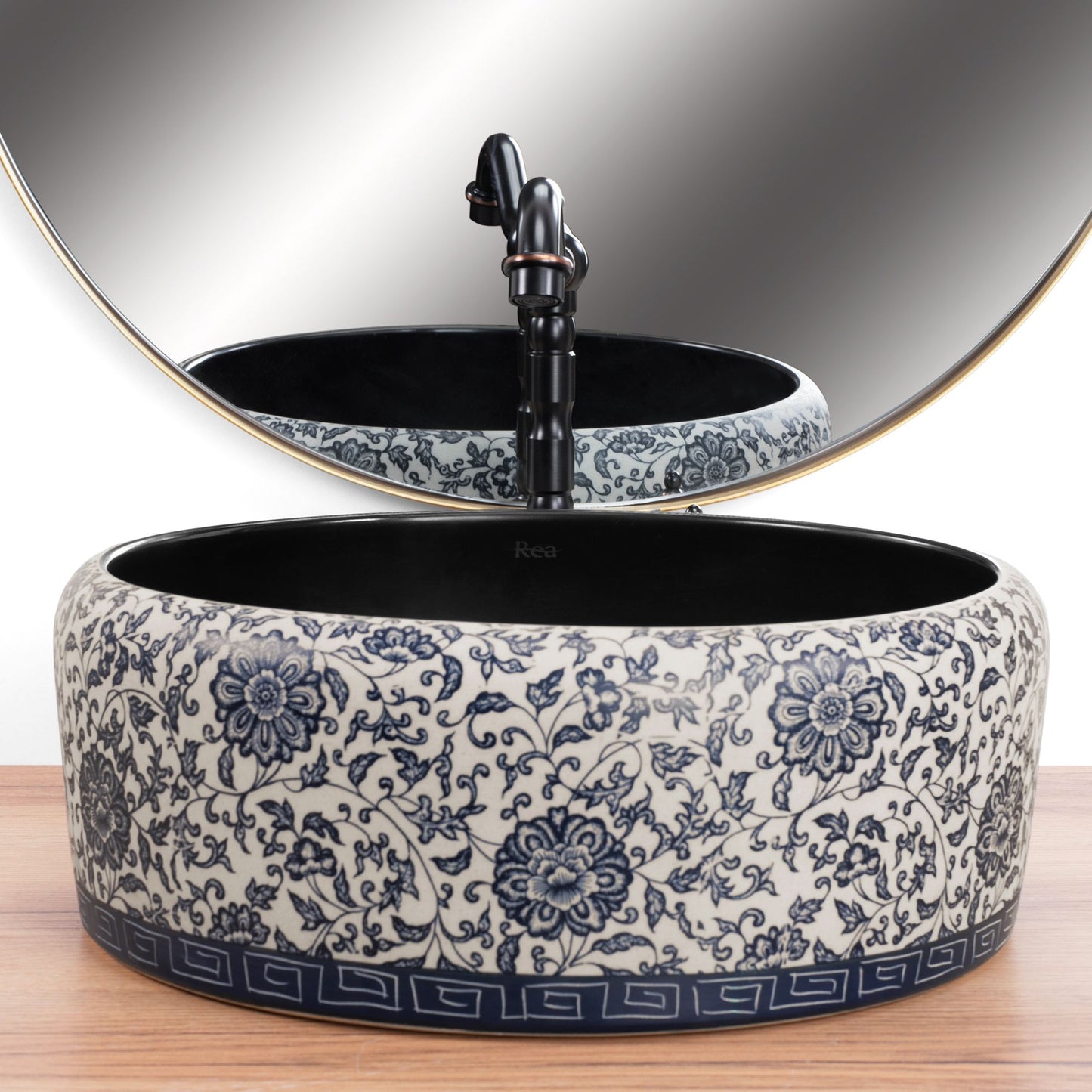Lavoar pe blat REA Florisa Black Matt 4