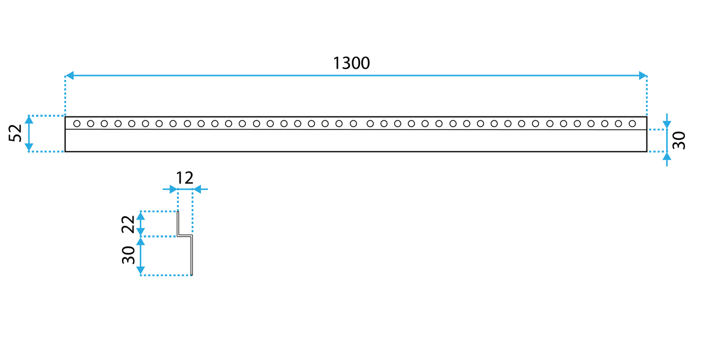 Bandă Frontală Pentru Cădiță De Duș 130cm Black 9
