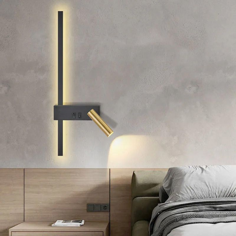 Lampa de perete APP1439-W BLACK GOLD LEFT 7
