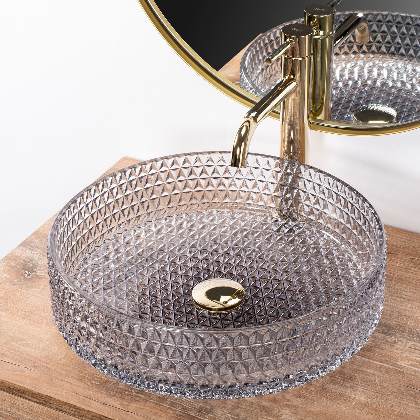 Lavoar pe blat Rea Cristal Grey 39 5