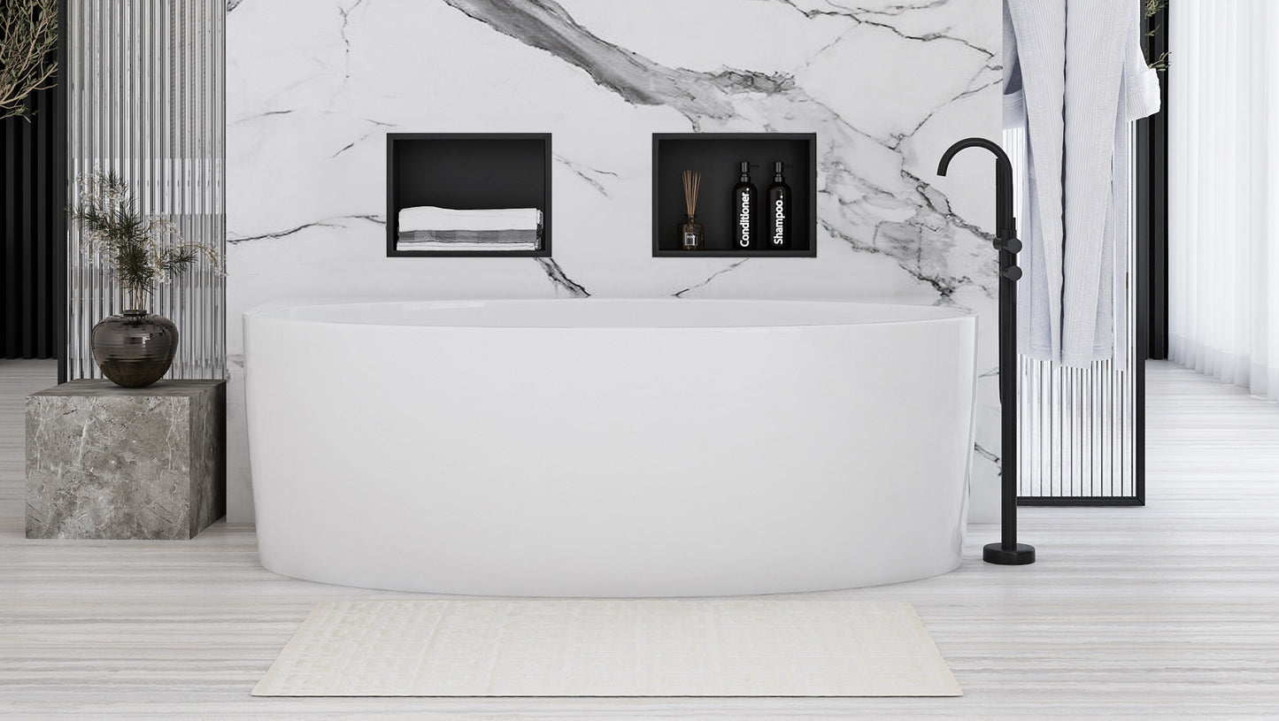 RAFT BAIE INCASTRAT PERETE 30x30 black matt 7