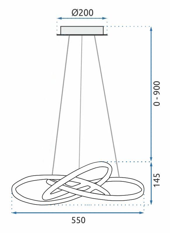 Lampa LED APP396-CP White 7