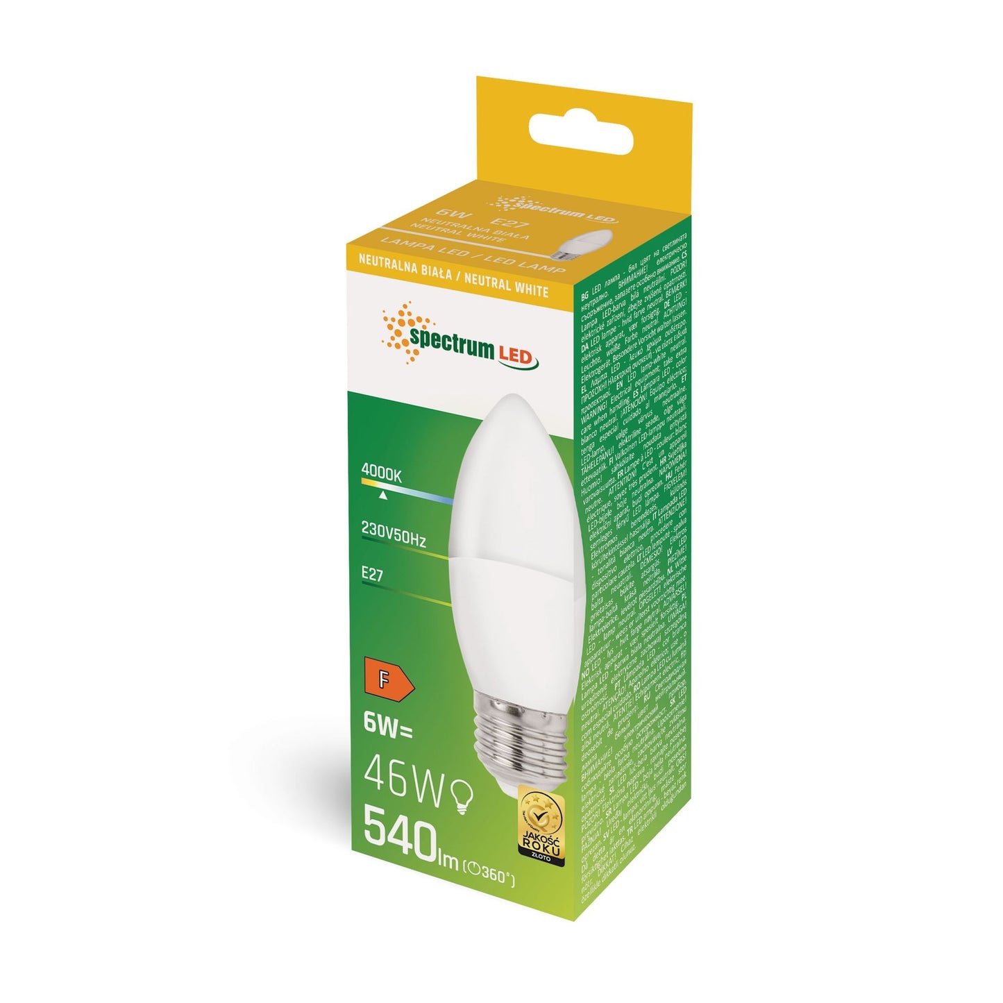 Bec cu LED Neutral E-27 230V 6W WOJ+14352 2