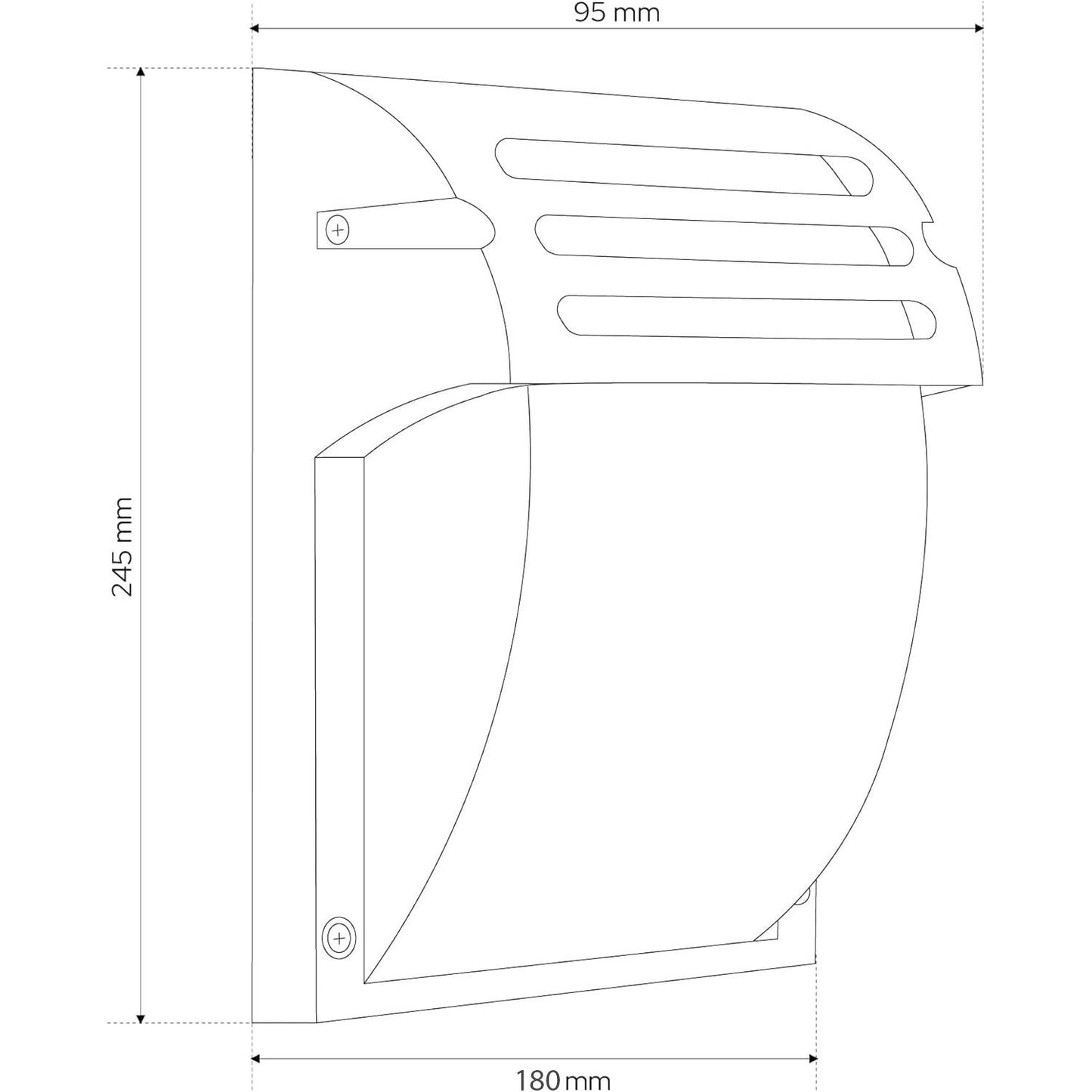 Lampa de perete RSL013-1W Black 9
