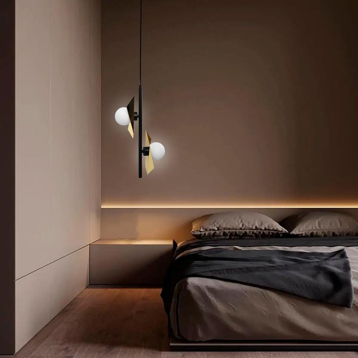 Lampă de tavan APP1410-CP BLACK GOLD 7