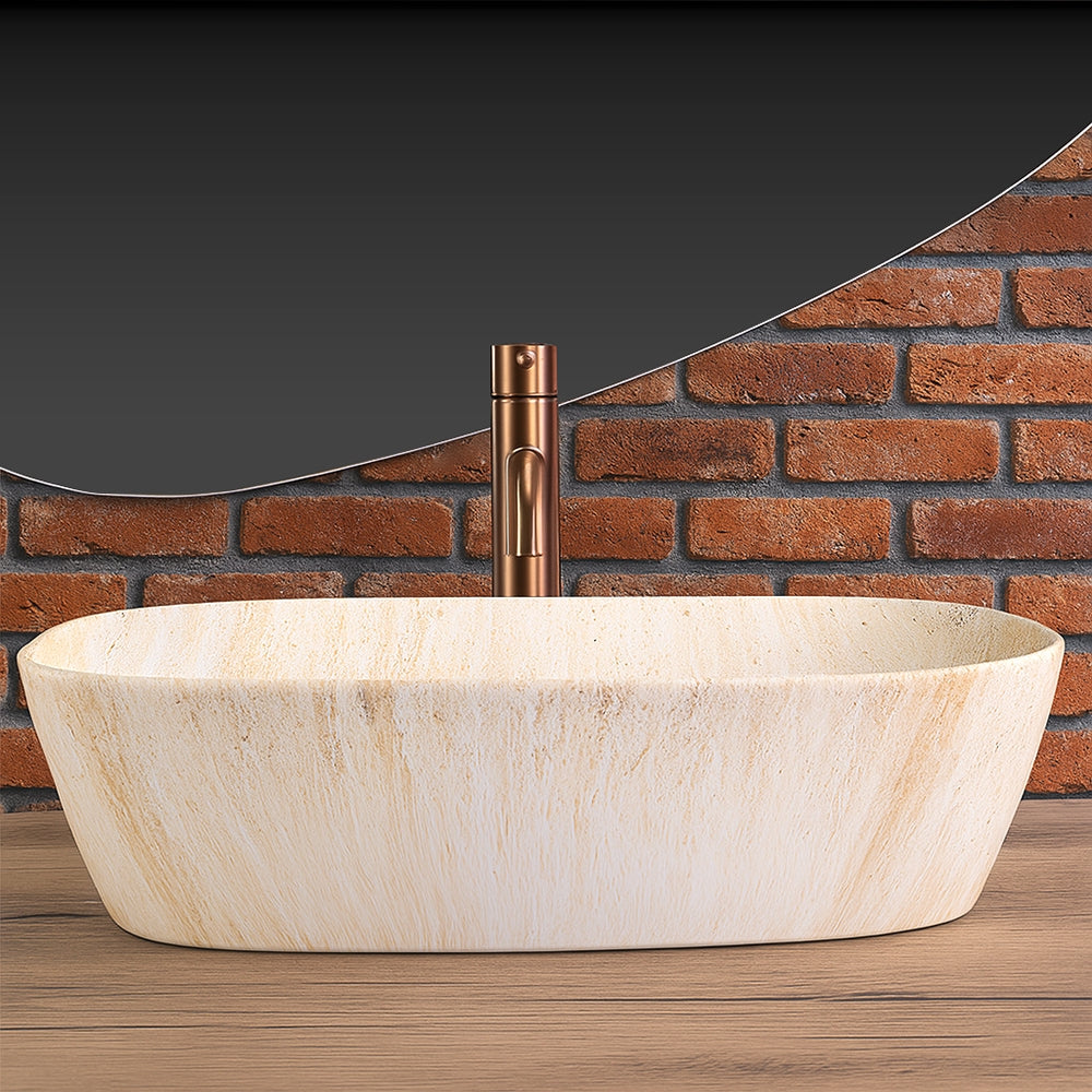 Lavoar pentru blat Rea Freja Travertine Matt 5