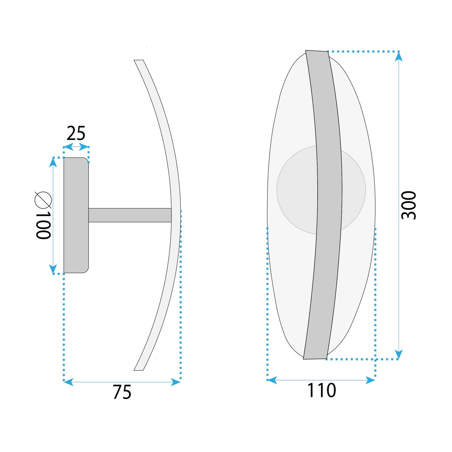 Lampa De Perete Led G130-w Gold 5