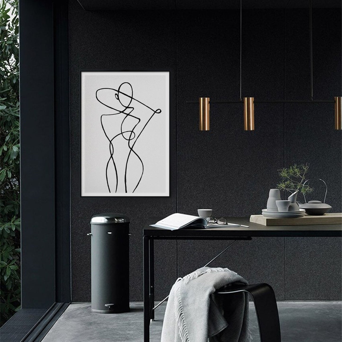 Lampă modernă suspendată aurie neagra APP585-3CP 4