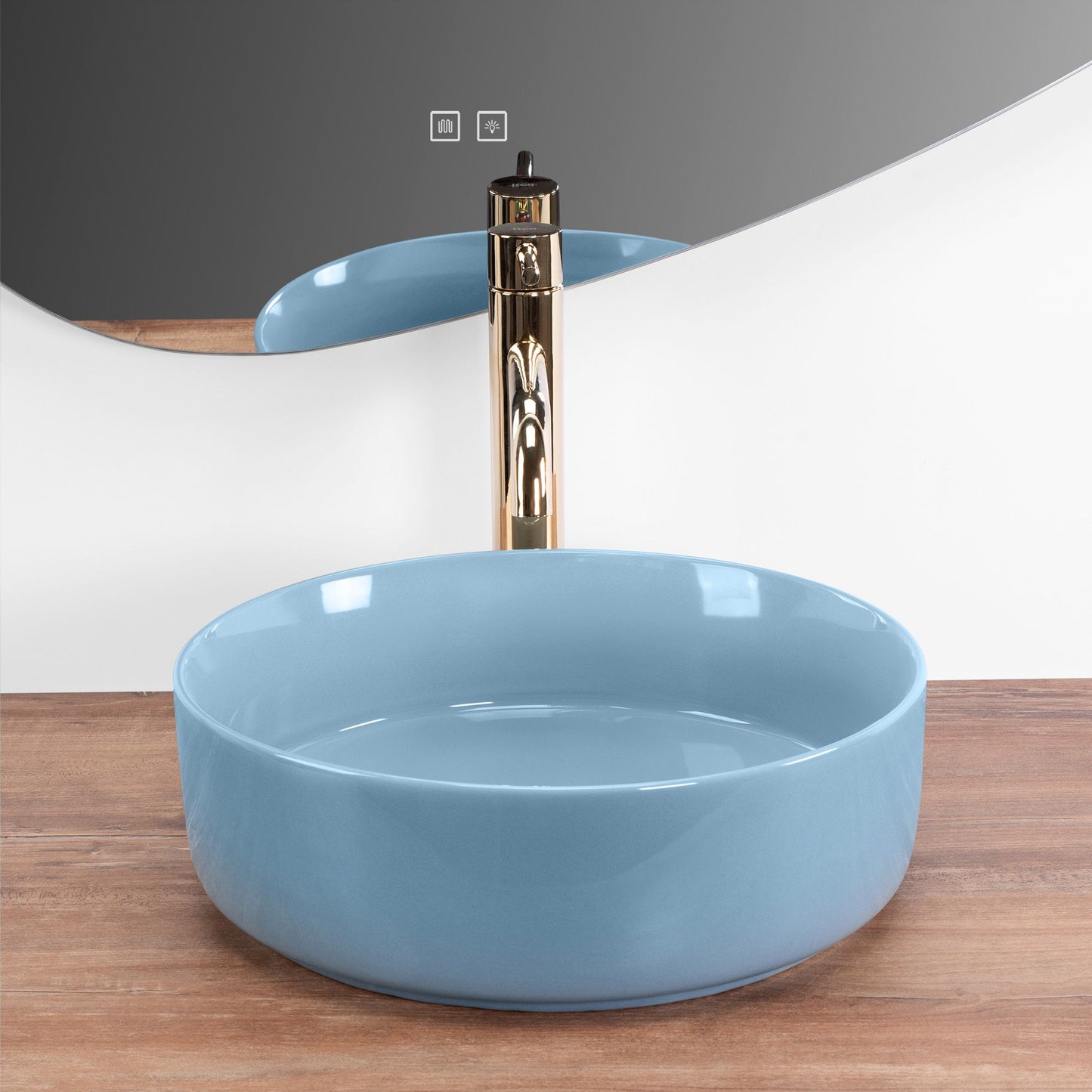 Lavoar pe blat Rea SAMI L.BLUE SHINY 4