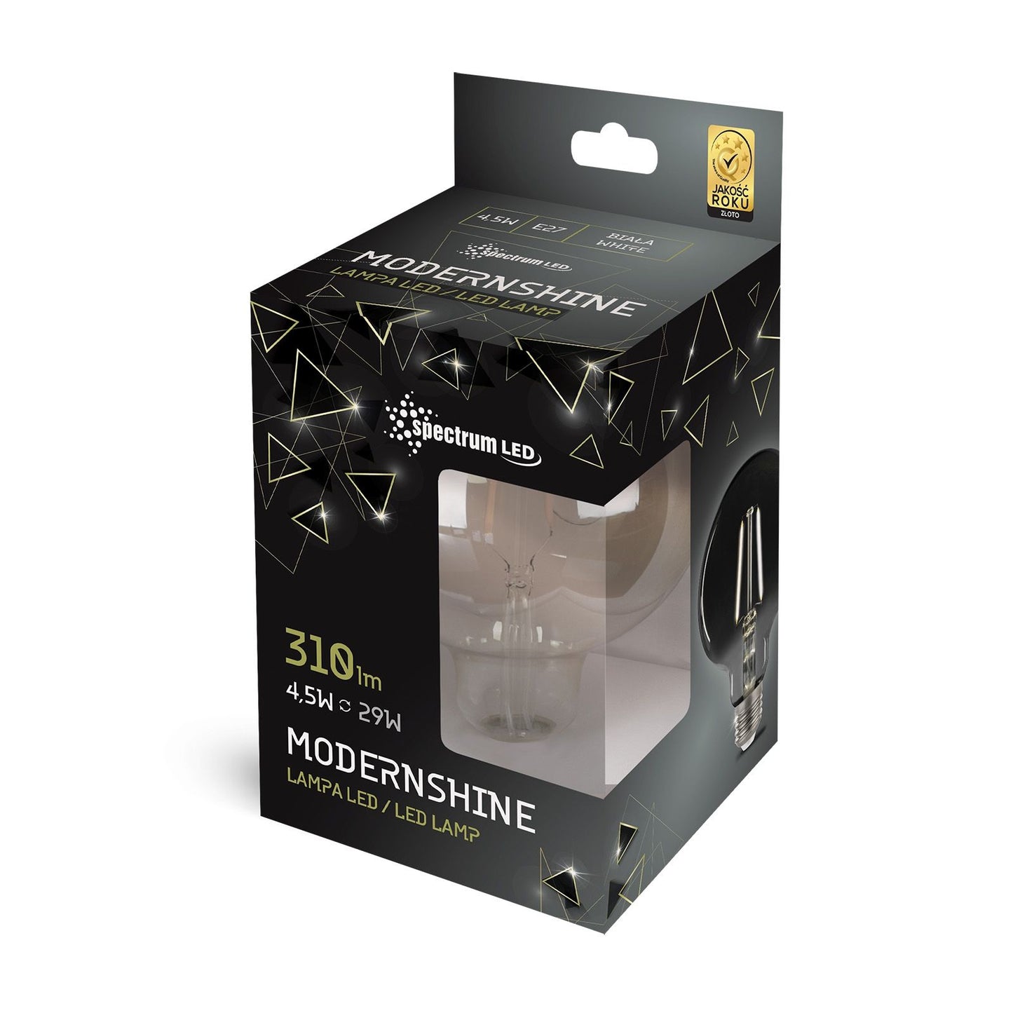 Bec cu oglindă decorativă cu LED-uri neutre E27 230V 4.5W 2