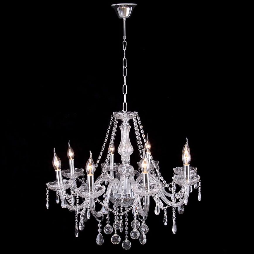 Candelabru cu lampă de cristal 300 750 2