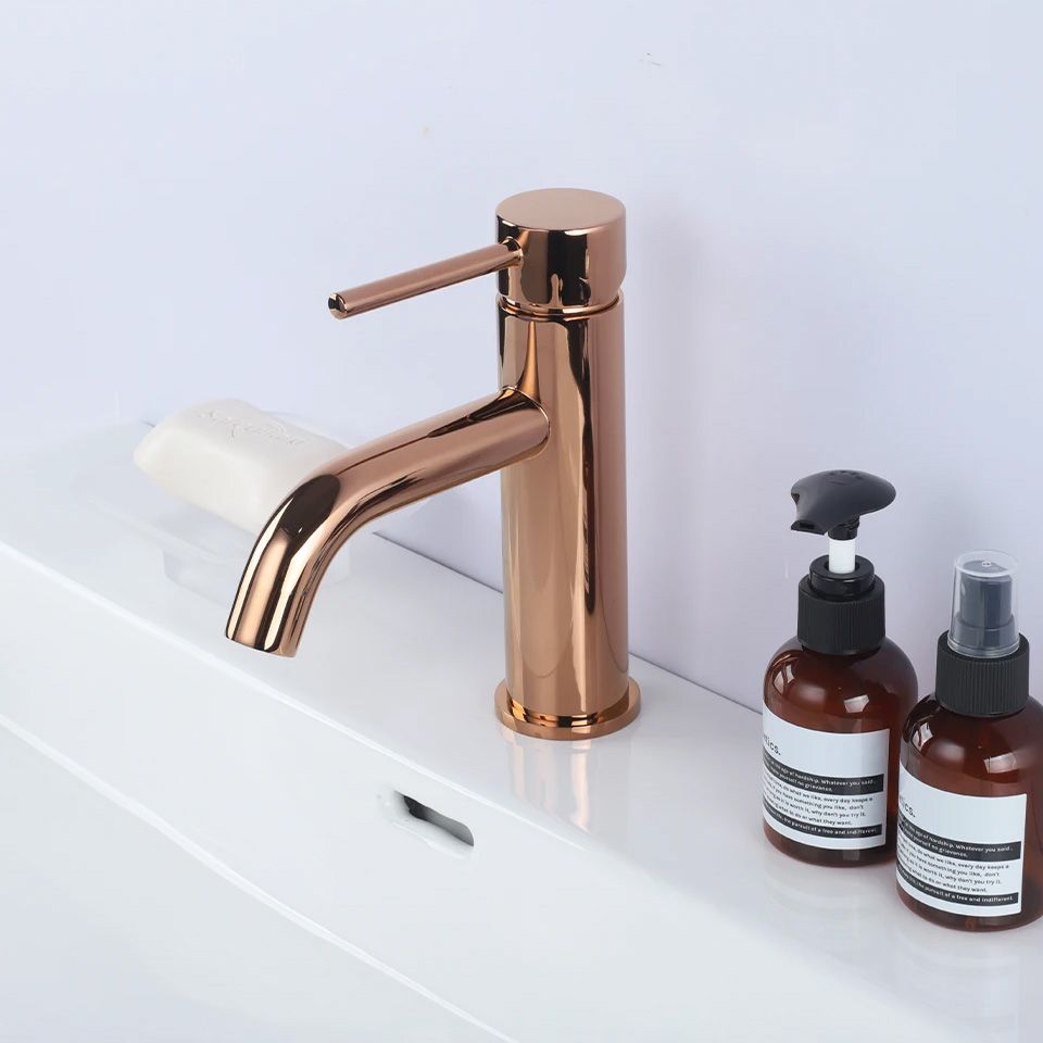 Baterie pentru lavoar Rea Lungo ROSE Gold roz Auriu Low 2