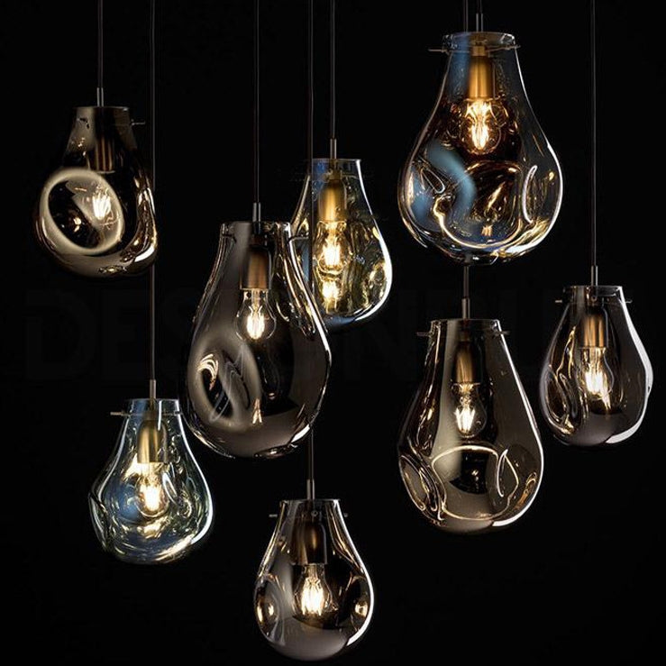 Lampa DE TAVAN SUSPENDABILA din sticla APP327-1CP Blue 4