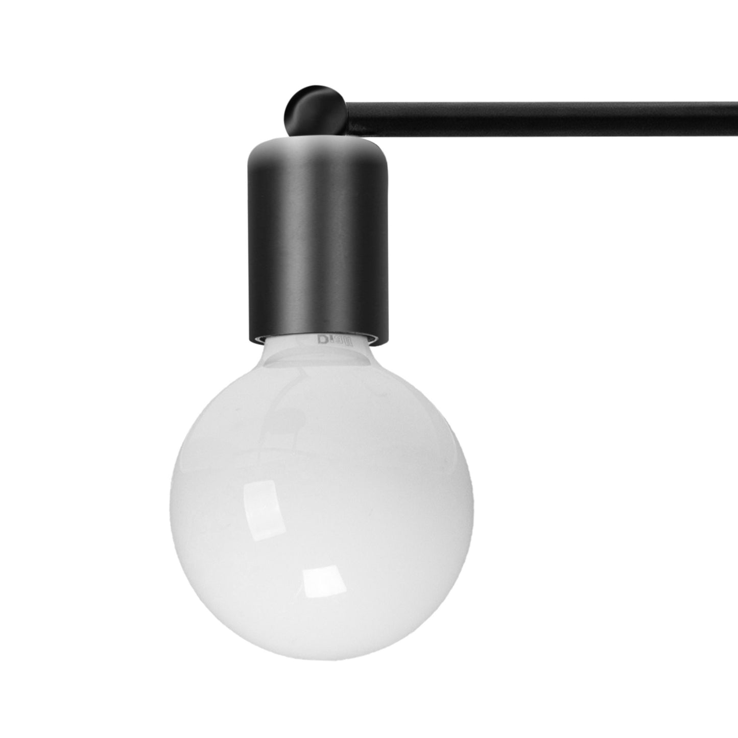 Lampa de tavan cvadruplă mată neagră 392200 2