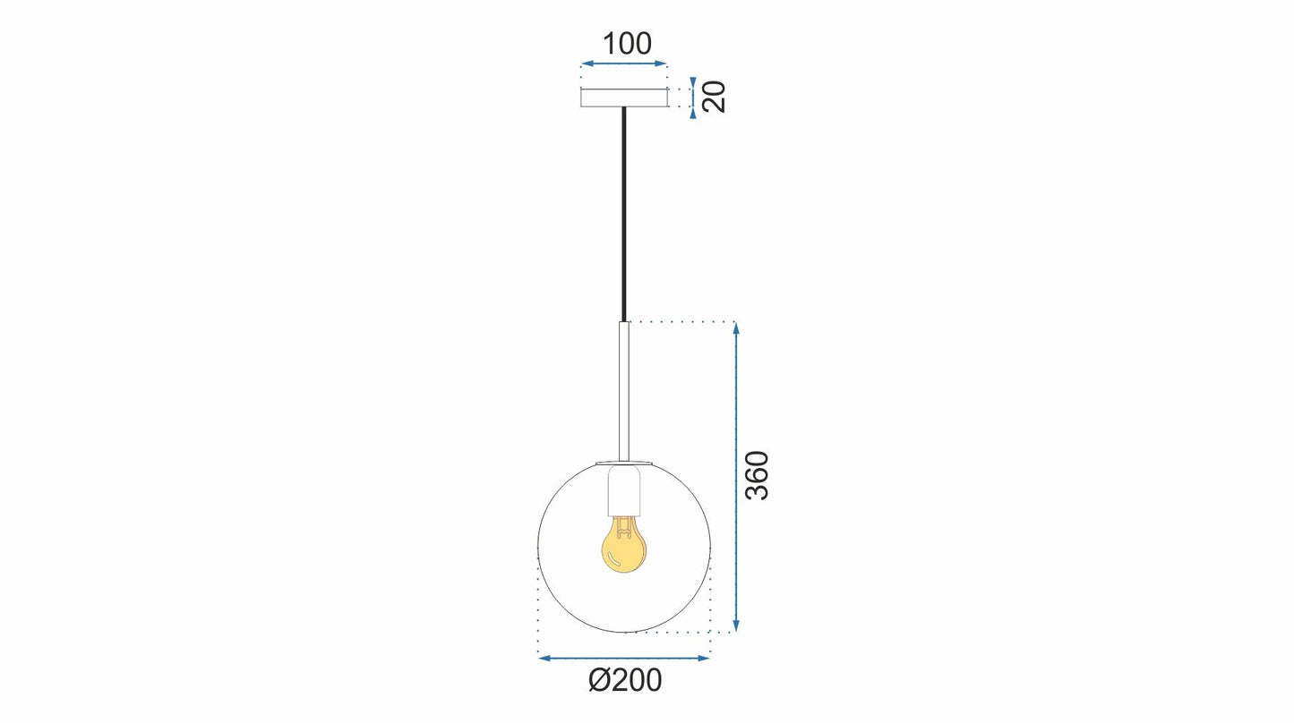LAMPĂ DE PLAFON STICLĂ ALBĂ APP431-1CP 8