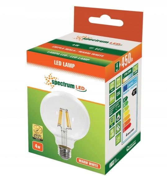 Bec LED Cald E-27 230V 4W Sfera 13763 2