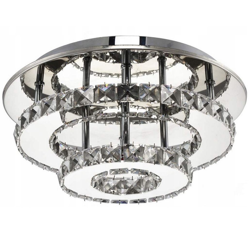 Lampă de tavan din cristal Plafond LED 20W rotund APP412-C 1