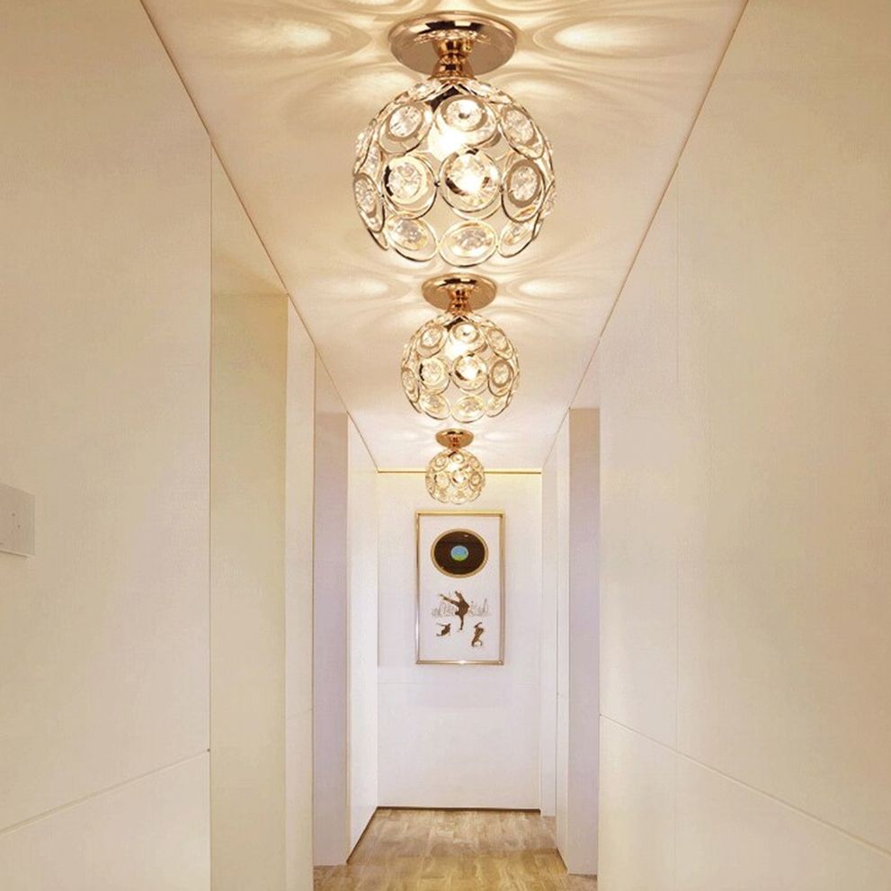 LAMPĂ ELEGANTĂ DE PLAFON APP205-1C CRISTAL AURIU 4