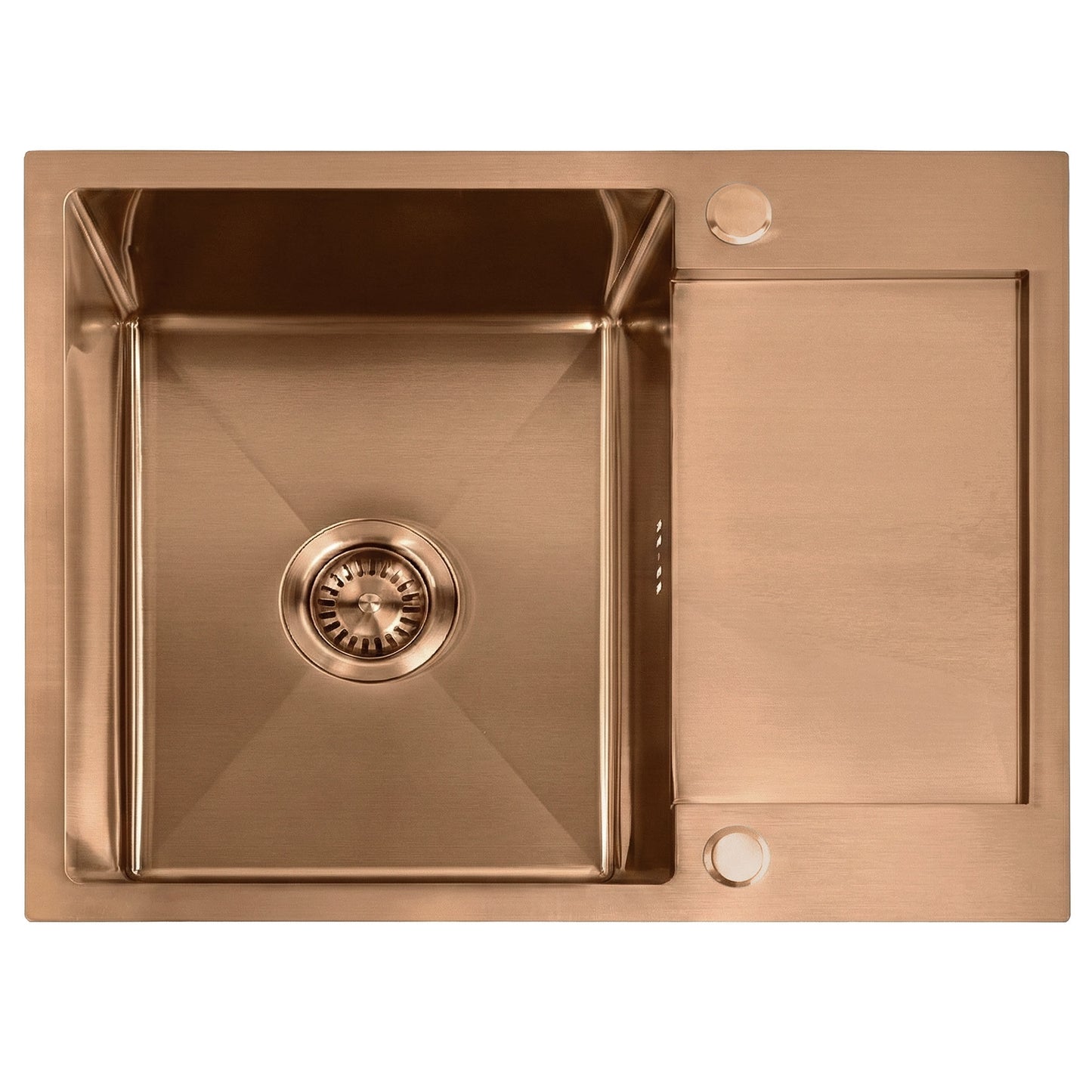 Chiuvetă inox Paul BRUSH COPPER cu robinet de bucătărie 12