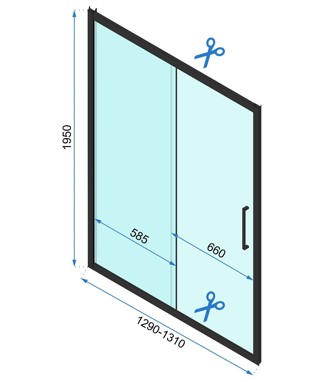 Cabina dus de colt Rapid Slide Usa: 120 Perete: 80 9