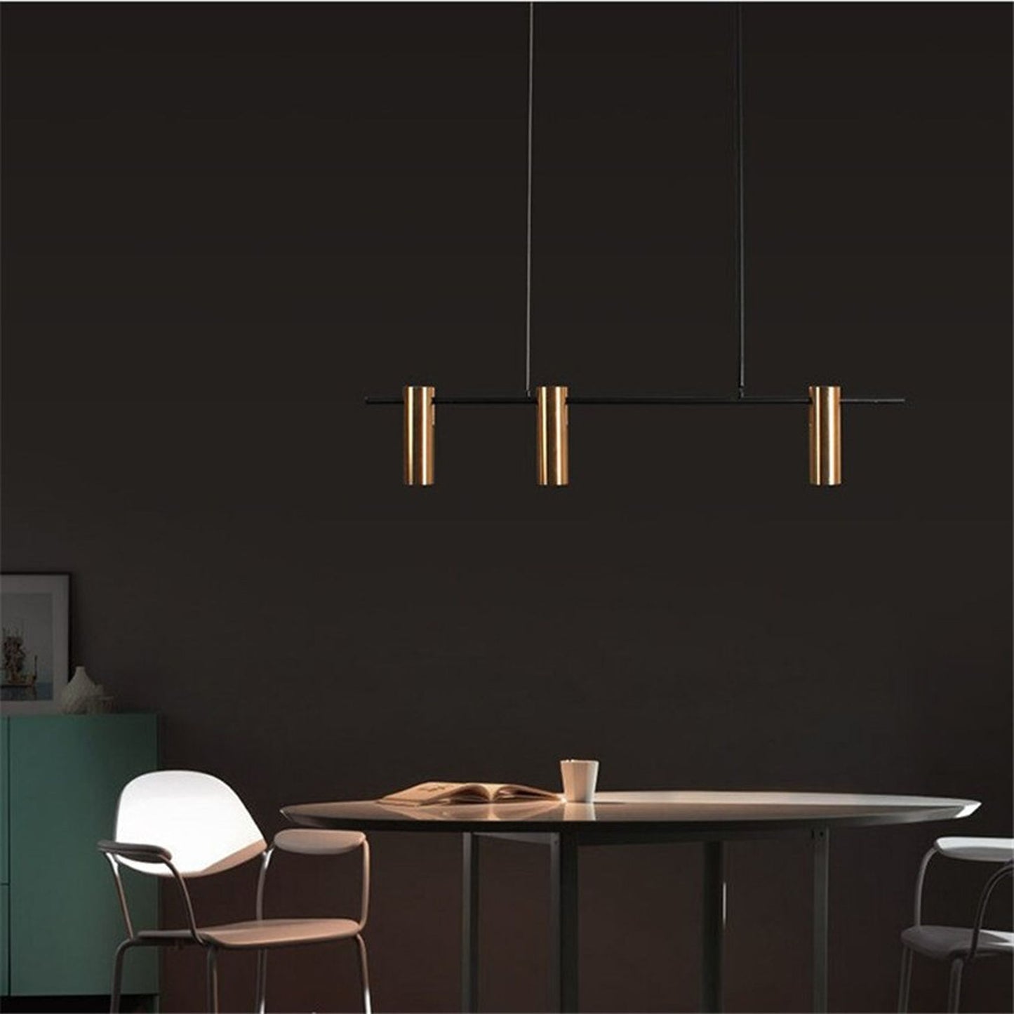 Lampă modernă suspendată aurie neagra APP585-3CP 6