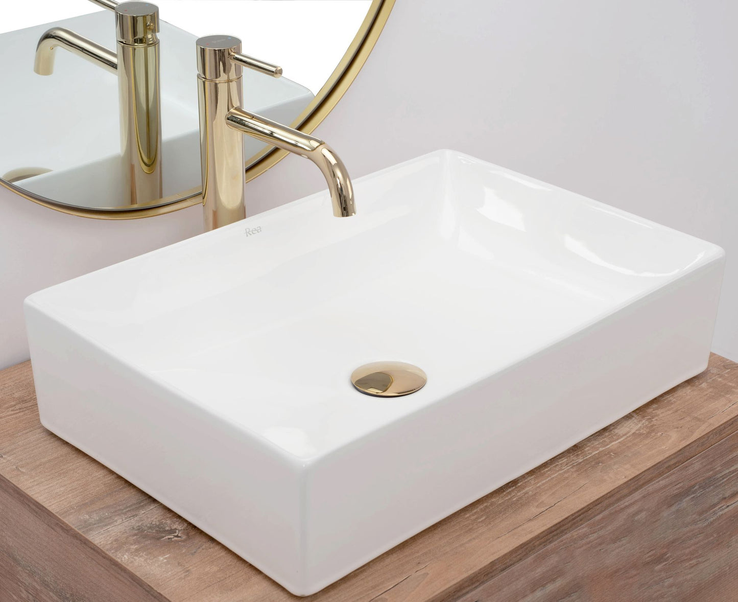 Lavoar pentru blat Rea Inga white 4