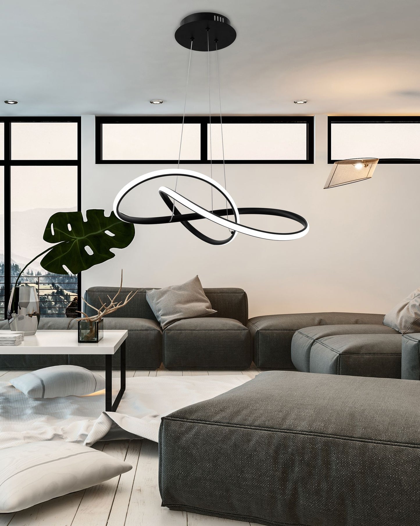 Lampa APP395-CP Black 4