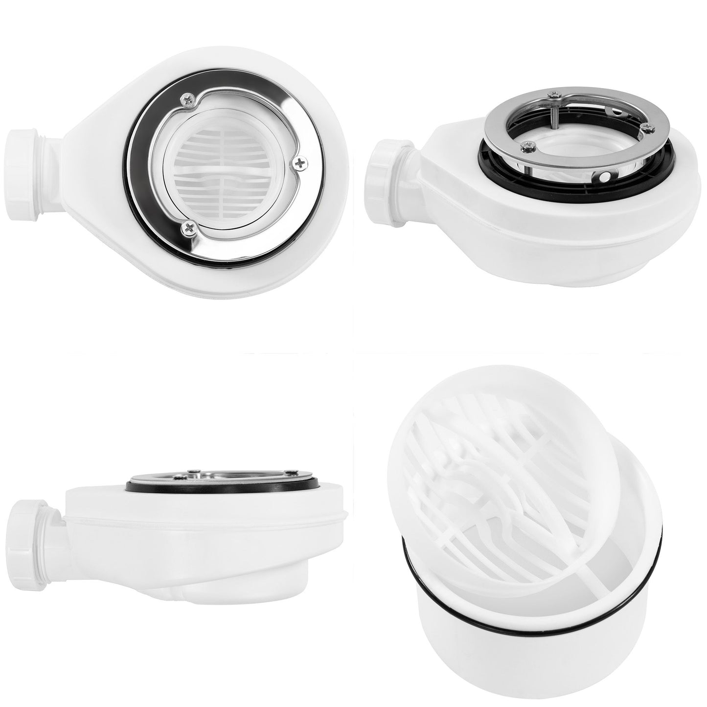 Cadita de dus Bazalt White 90x90 9