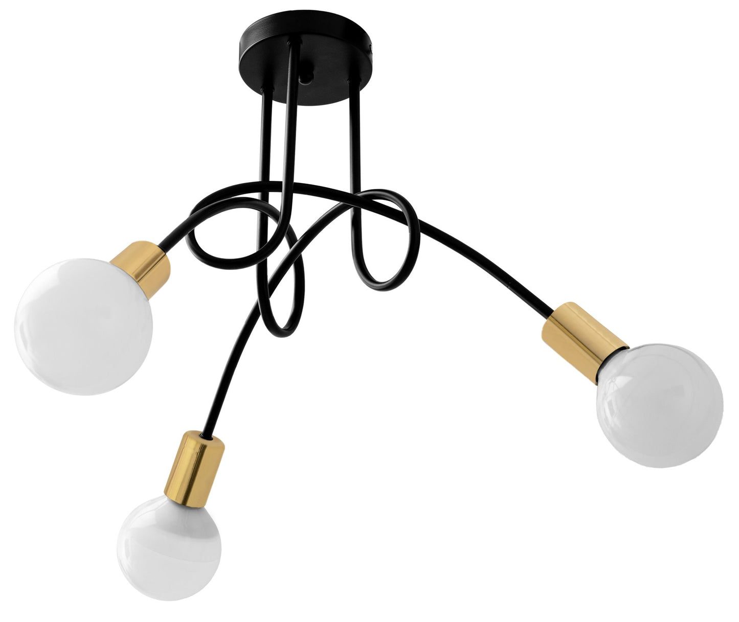 Lampa Paradise 3 Black Gold APP517-3C 1