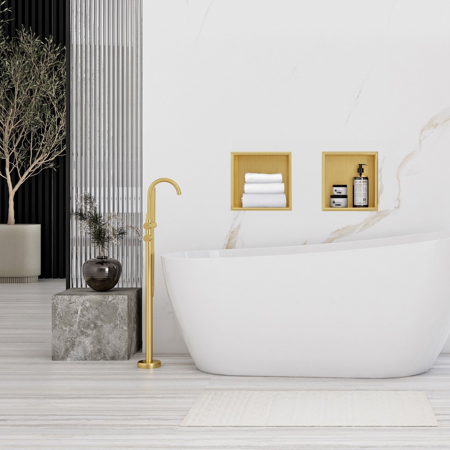 RAFT BAIE INCASTRAT PERETE 30x30 gold brush 6
