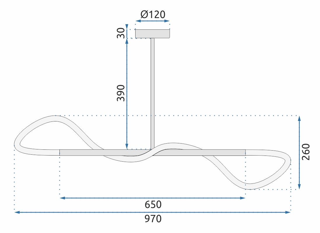 Lampa LED APP856-CP BLACK 9